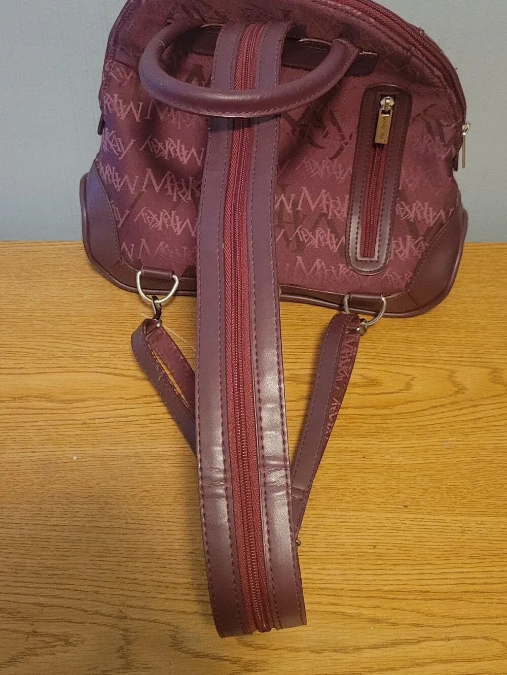 Mary Kay Burgundy Logo Backpack Purse